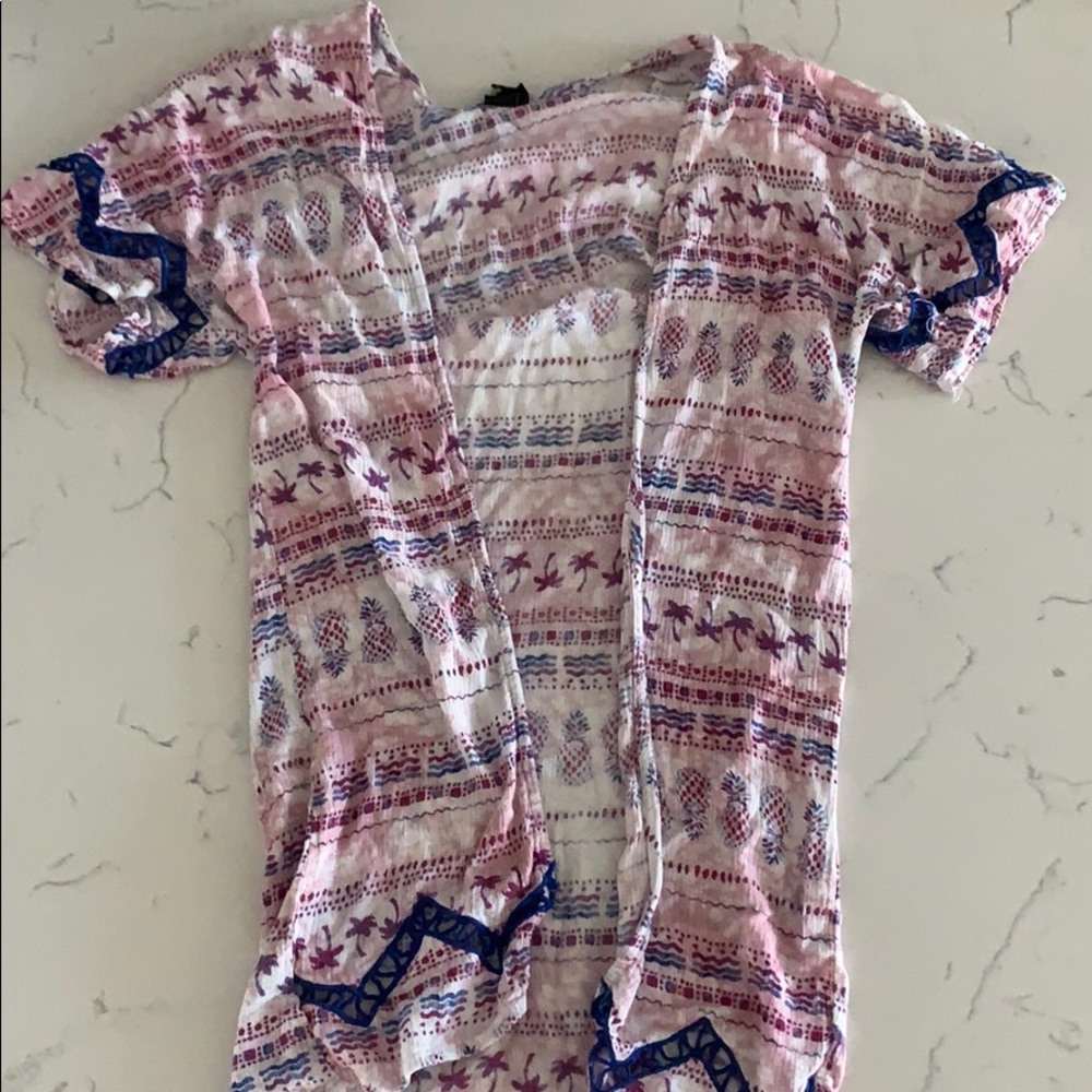 Cover up top. Blue, Purple, Pink.
